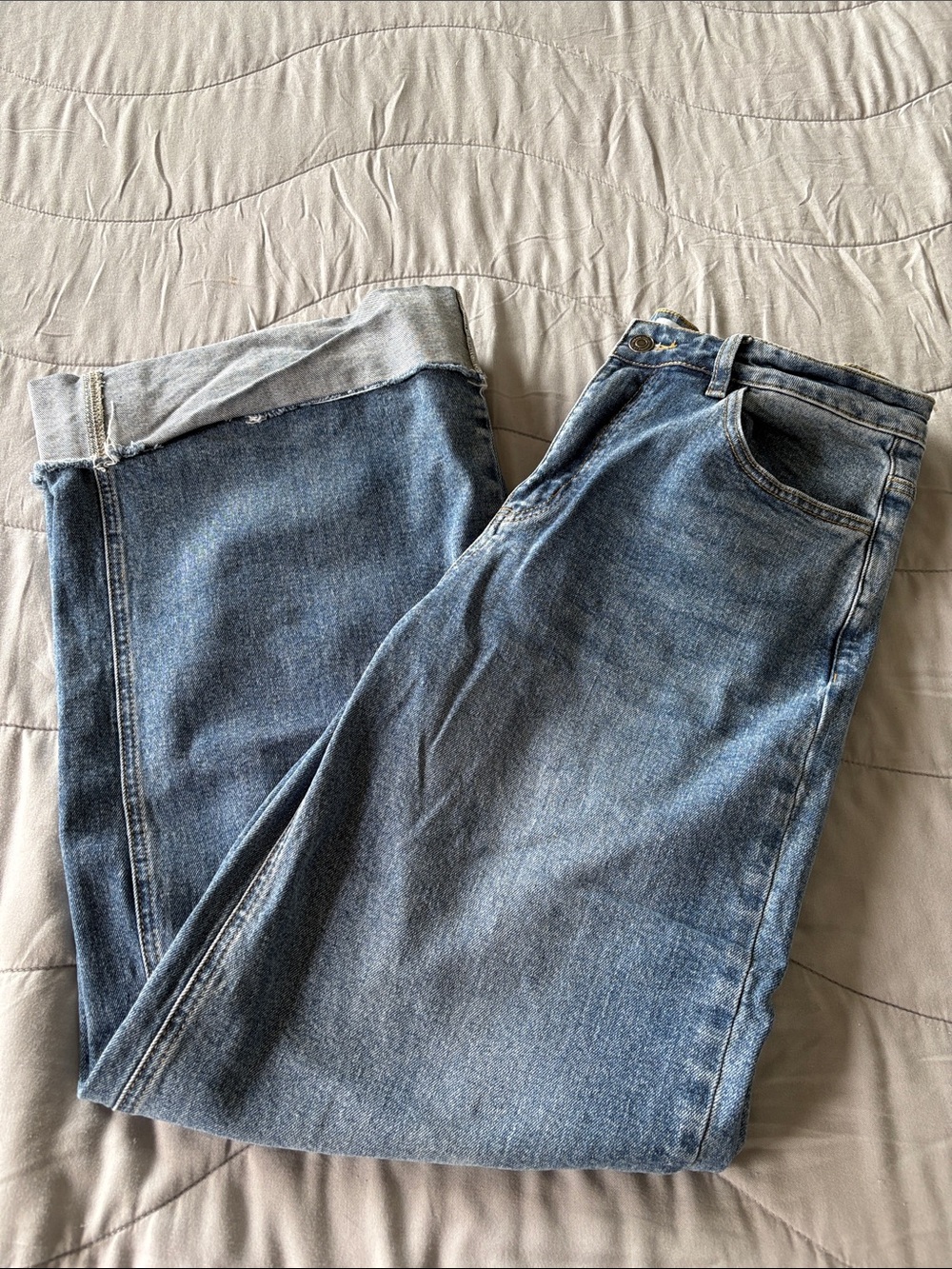 Anniewear Denim, boutique brand wide leg Jeans, size xl